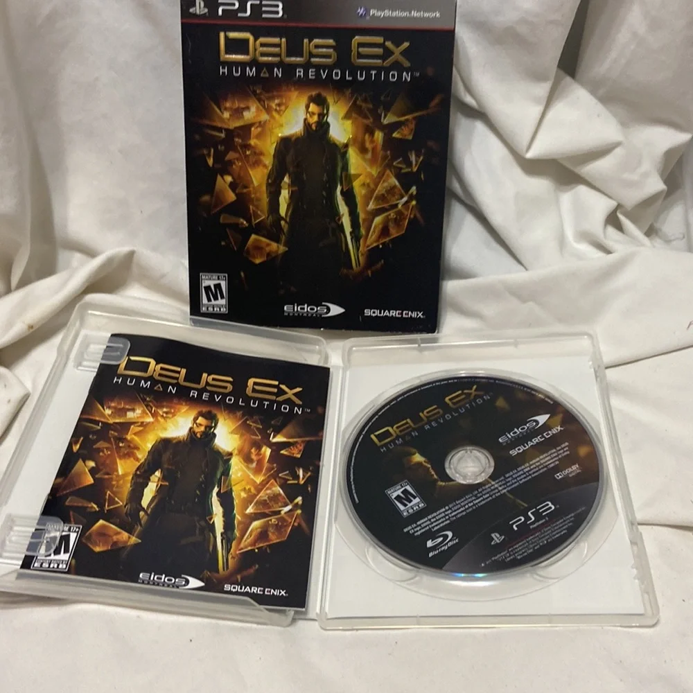 PS3 DEIS EX Human Revolution disc w/manual
